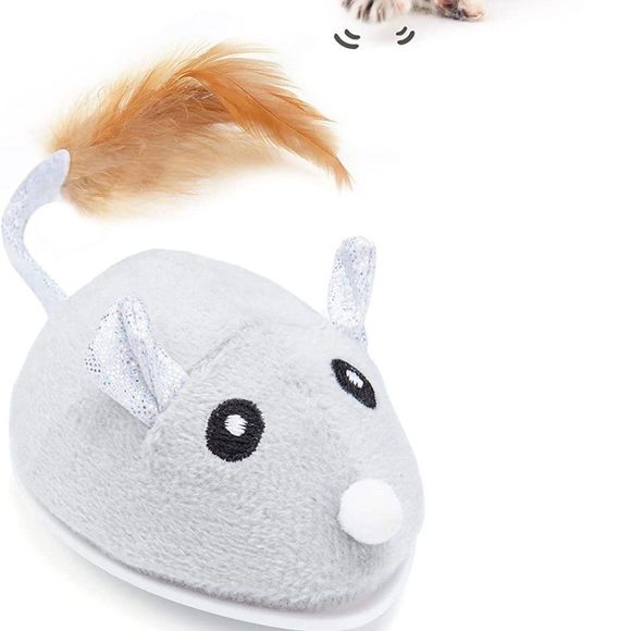 Petchain Interactive Cat Toy, Cat Toys for Indoor Cats Cat Feather Toys Automati - Picture 2 of 2